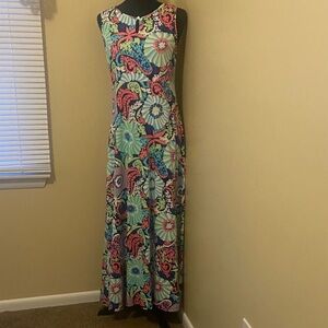 Talbots Multicolor Floral Maxi Dress